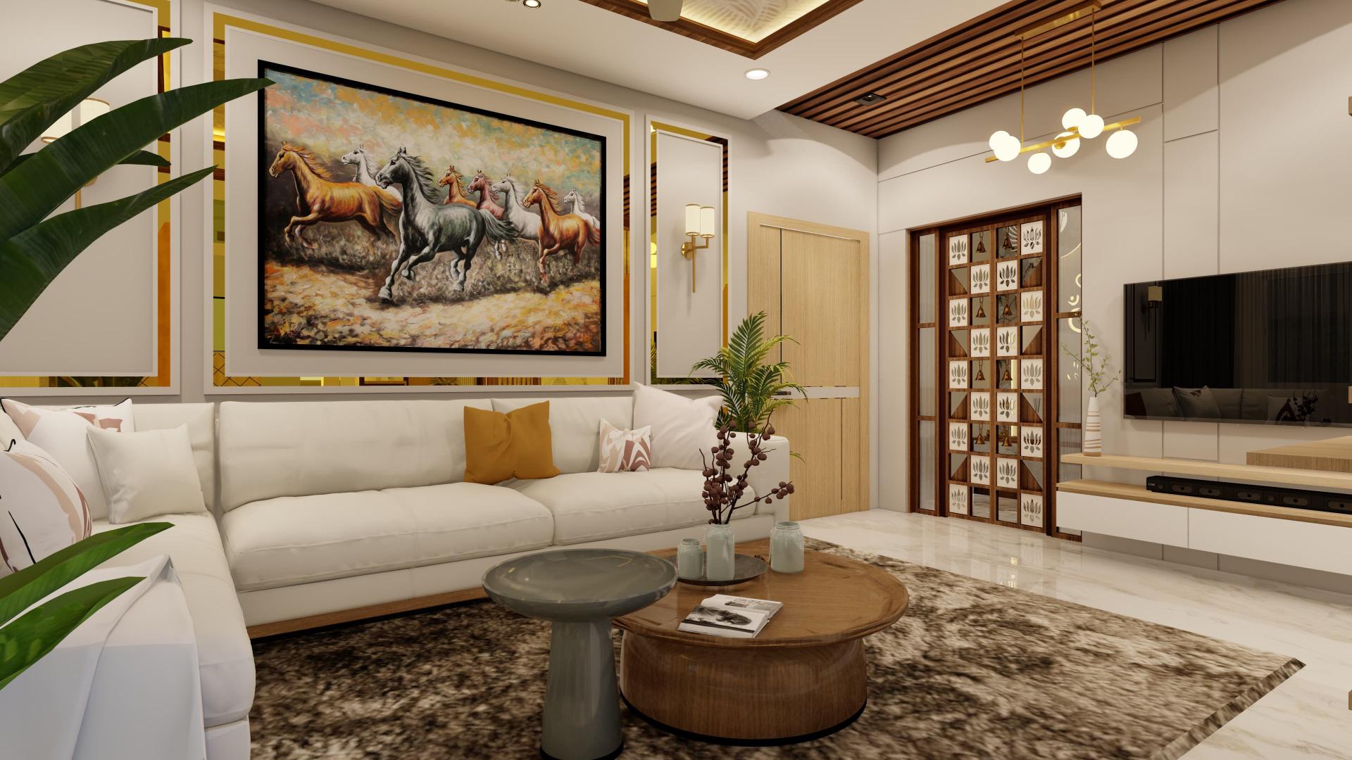 Modern kids room with pastel colors